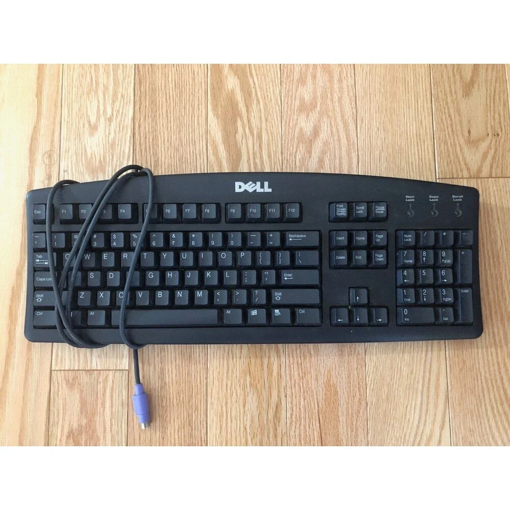 Dell Clicky PS/2 Wired Computer Keyboard Model RT7D20‎